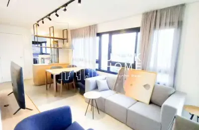 Apartamento novo e mobiliado para locação em pinheiros | 65m², 2 dormitórios e 1 vaga