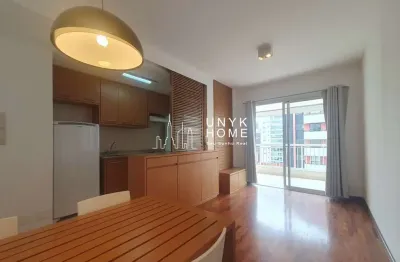 Apartamento para locação próximo à berrini, 47m², varanda e 1 vaga.