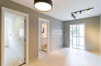 Apartamento para alugar com 41m², 1 quarto e 1 vaga em condomínio com infraestrutura completa.