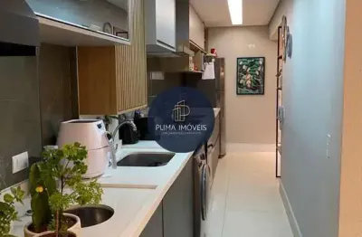 Apto 2 suítes+lavabo - 2 vagas +depósito- 75m²- barcelona scs