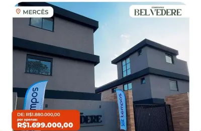 Sobrados não geminados com 3 suítes no mercês: a melhor vista do barigui!