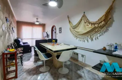 Apartamento vista mar, 2 quartos, mobiliado, na guilhermina em praia grande