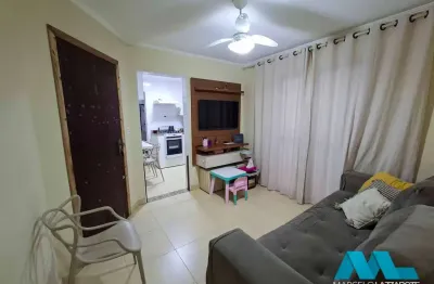 Apartamento 1 quarto, na guilhermina em praia grande, a 400 m da praia