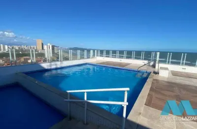 Apartamento com vista p/ o mar de 1 quarto no maracanã em praia grande