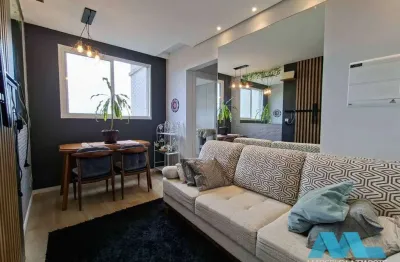 Lindo apartamento de 2 quartos com garagem na Areia Branca em Santos