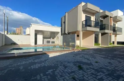 Sobrado com 2 suítes e  ampla área de lazer  / gravatá de navegantes sc