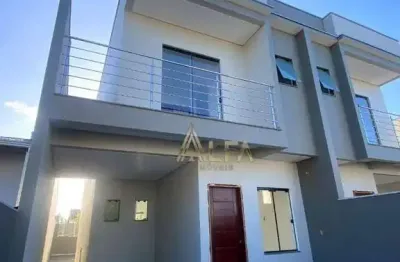 Sobrado com espaço de terreno, 2 suítes à venda, 108 m² por r$ 499.000 - itajuba - barra velha/sc