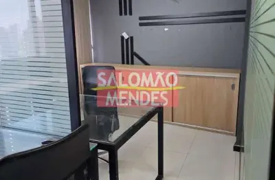 Sala mobiliada no evolution no umatrizal, alta, divisórias em vidro.