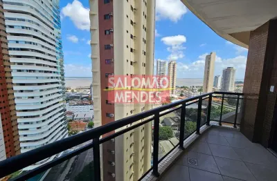Apartamento umarizal 3 suítes, vista baia, andar alto. junto a doca.