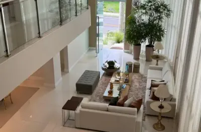 Casa mobiliada em Alphaville finamente decorada 4 suítes espaço gormet dom piscina