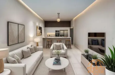 Apartamento à venda, 1 quarto, 1 vaga, centro - são vicente/sp
