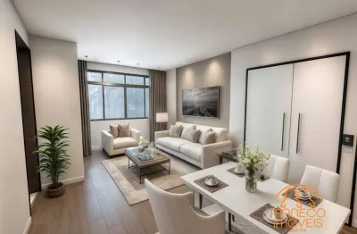 Apartamento à venda, 2 quartos, 1 suíte, 1 vaga, campo grande - santos/sp