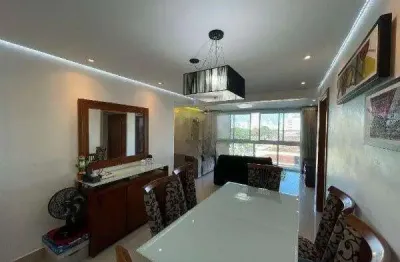 Apartamento à venda, 3 quartos, 1 suíte, 2 vagas, marapé - santos/sp