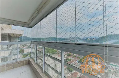 Apartamento à venda, 3 quartos, 1 suíte, 2 vagas, vila belmiro - santos/sp