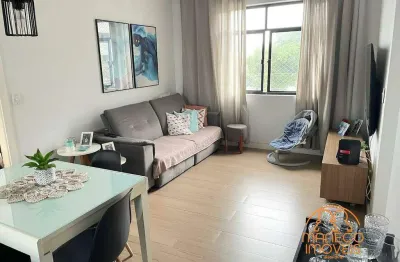 Apartamento à venda, 2 quartos, 1 suíte, 1 vaga, aparecida - santos/sp