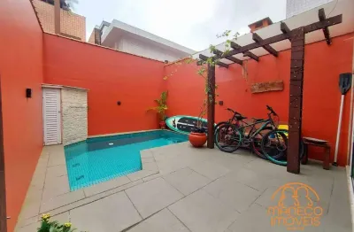 Sobrado à venda, 4 quartos, 2 suítes, 1 vaga, aparecida - santos/sp
