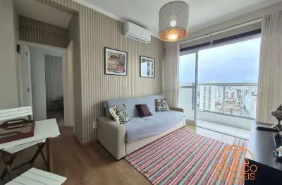 Apartamento à venda, 1 quarto, 1 vaga, ponta da praia - santos/sp