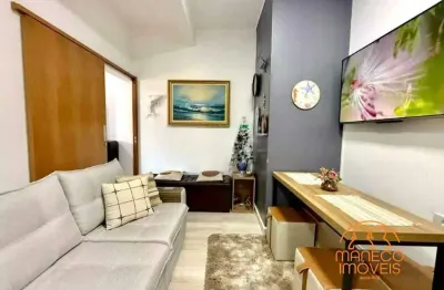 Apartamento à venda, 1 quarto, 1 vaga, ponta da praia - santos/sp