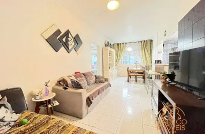 Apartamento à venda, 1 quarto, 1 vaga, itararé - são vicente/sp