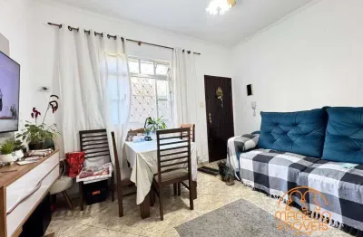 Apartamento à venda, 2 quartos, 1 vaga, vila mathias - santos/sp