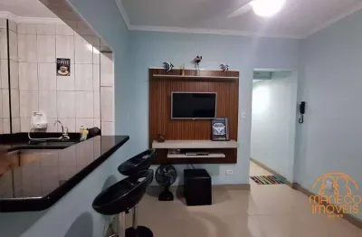 Apartamento com 1 quarto e todo mobiliado - na beira da praia do gonzaguinha em são vicente