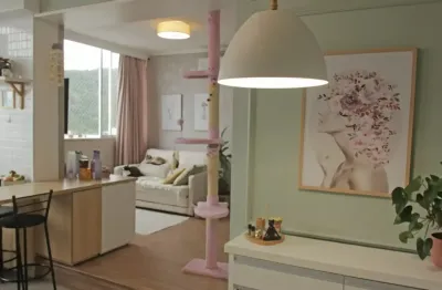 Apartamento reformado com vista mar no josé menino – andar alto e totalmente planejado