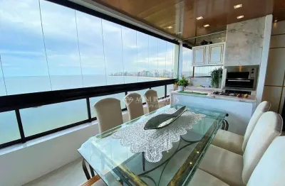 Apartamento com 4 dormitórios à venda, 480 m² por r$ 4.800.000,00 - praia da costa - vila velha/es