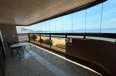 Apartamento com 4 dormitórios para alugar, 240 m² por r$ 13.545,23/mês - praia da costa - vila velha/es
