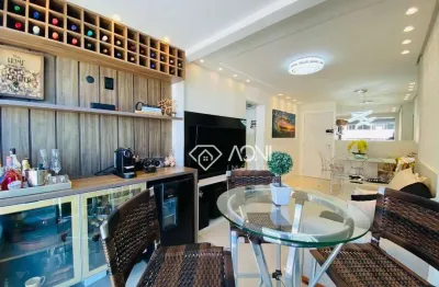 (porteira fechada). lindo apartamento, pertinho da praia com 2 dormitórios à venda, 63 m² por r$ 998.000 - praia de itapoã - vila velha/es