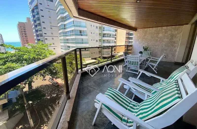 Apartamento com 4 dormitórios à venda, 365 m² por r$ 2.100.000,00 - praia da costa - vila velha/es