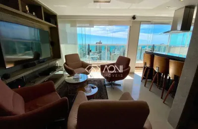 Cobertura com 3 dormitórios à venda, 210 m² por r$ 2.550.000,00 - praia da costa - vila velha/es