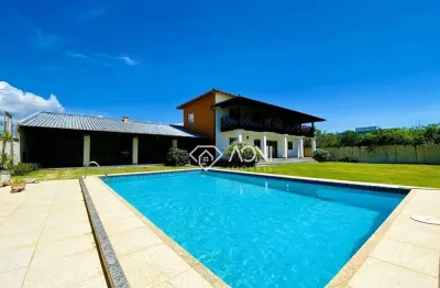 Linda casa duplex, sol da manhã, pisciana grande e gramadinho sensacional à venda, 355 m² por r$ 1.950.000 - morada do sol - vila velha/es