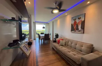 Excelente apartamento semi-novo com 77m² em jardim camburi, vitória - piscina e área de lazer completa