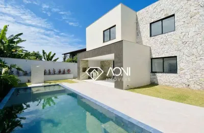 Casa com 4 dormitórios à venda, 306 m² por r$ 4.500.000,00 - interlagos - vila velha/es