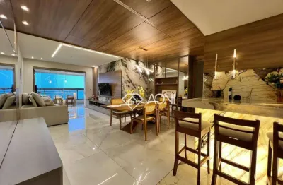 Apartamento com 4 dormitórios à venda, 155 m² por r$ 3.500.000,00 - mata da praia - vitória/es