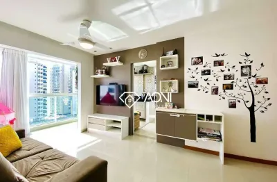 (exclusivo) lindo apartamento, sol da manhã, vista mar com 2 dormitórios à venda, 67 m² por r$ 680.000 - praia de itapoã - vila velha/es