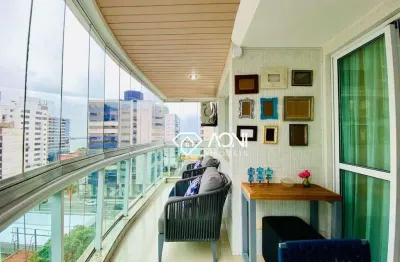 (imperdível) 2 quartos, sol da manhã, vista mar à venda, 80 m² por r$ 790.000 - praia da costa - vila velha/es
