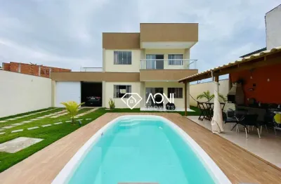 Casa duplex - 3 dormitórios com piscina - 193m² área construída - por r$ 1.149.000,00 - interlagos 2 - vila velha/es