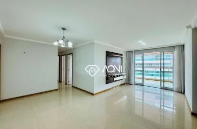 Apartamento com 3 dormitórios à venda, 137 m² por r$ 1.850.000,00 - praia da costa - vila velha/es