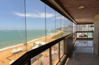 Apartamento à venda em praia da costa, vila velha - 250m² - frente para o mar