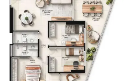 Imóvel de 100.03m² à venda em vila velha, jockey de itaparica - oportunidade no kalea residence