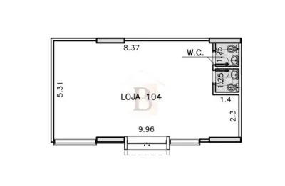 Excelente oportunidade de investimento: ponto comercial em condomínio no centro de niterói-rj, 1 sala, 2 banheiros, 57,19m².