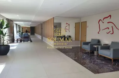 Apartamento novo no gonzaga com 2 suítes em andar alto e com vaga demarcada