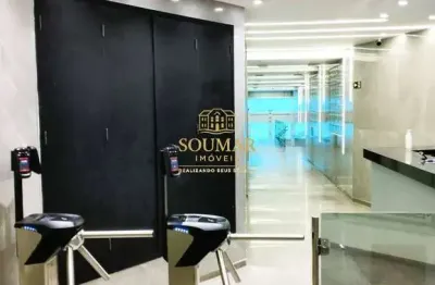 Sala comercial mobiliada 75m² com 02 banheiros - centro de santos