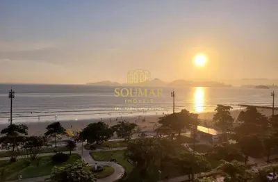 Apartamento de  2 dormitórios com vista mar- aparecida / santos