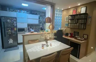 Apartamento com 2 dormitórios, 1 suite, lazer, 2 vagas, embaré, santos/sp