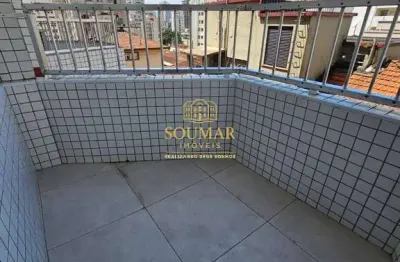 Prédio frente mar - apto 2 dorms c/ garagem privativa - gonzaga, santos/sp