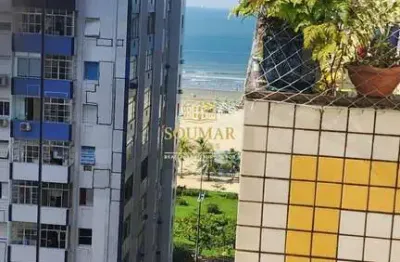 Apartamentos 2 dorms, prédio frente mar - Pompéia, Santos/SP