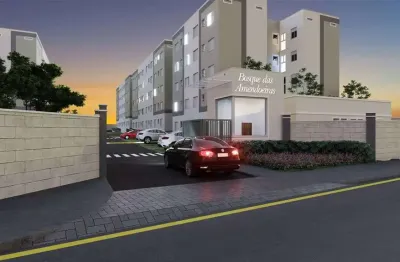 Apartamento à venda em são gonçalo, amendoeira, com 2 quartos, 40,82m²