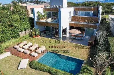 Casa em condomínio fechado com 4 quartos à venda na avenida central, 2500, centro, xangri-lá, 540 m2 por r$ 6.500.000
